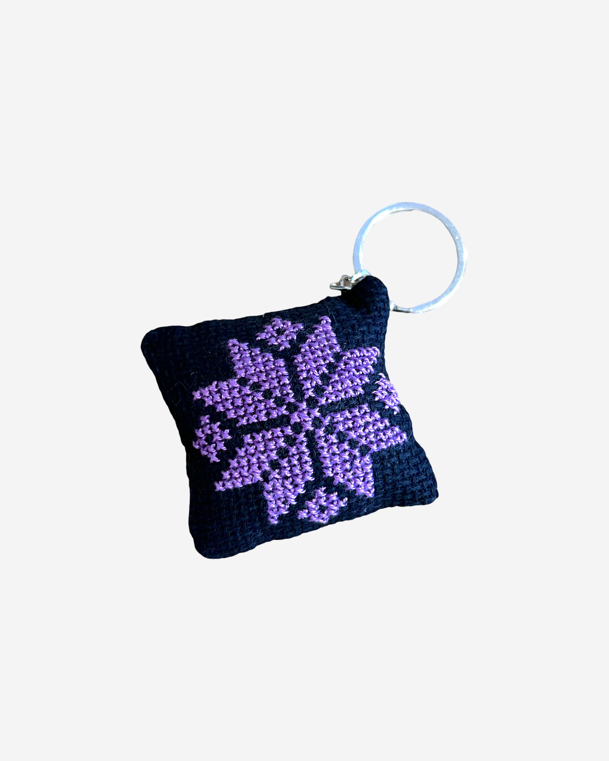 Tatreez sleutelhanger - paars