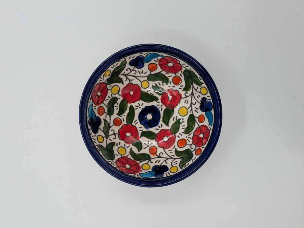 Kom 12 cm - bordeaux/groen