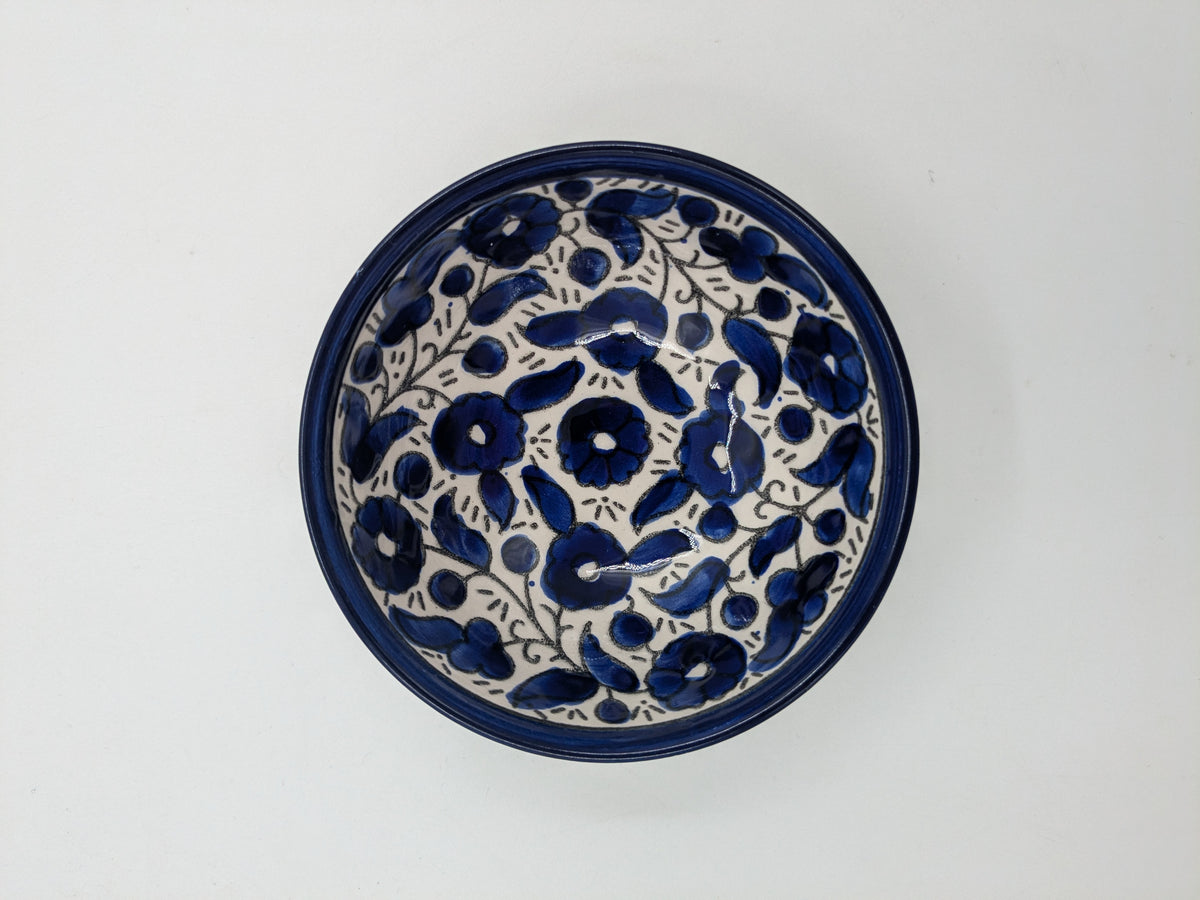 Kom 12 cm - bordeaux/groen