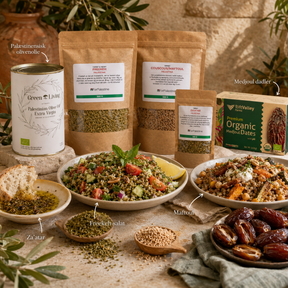 Caja de degustación de productos orgánicos de Palestina
