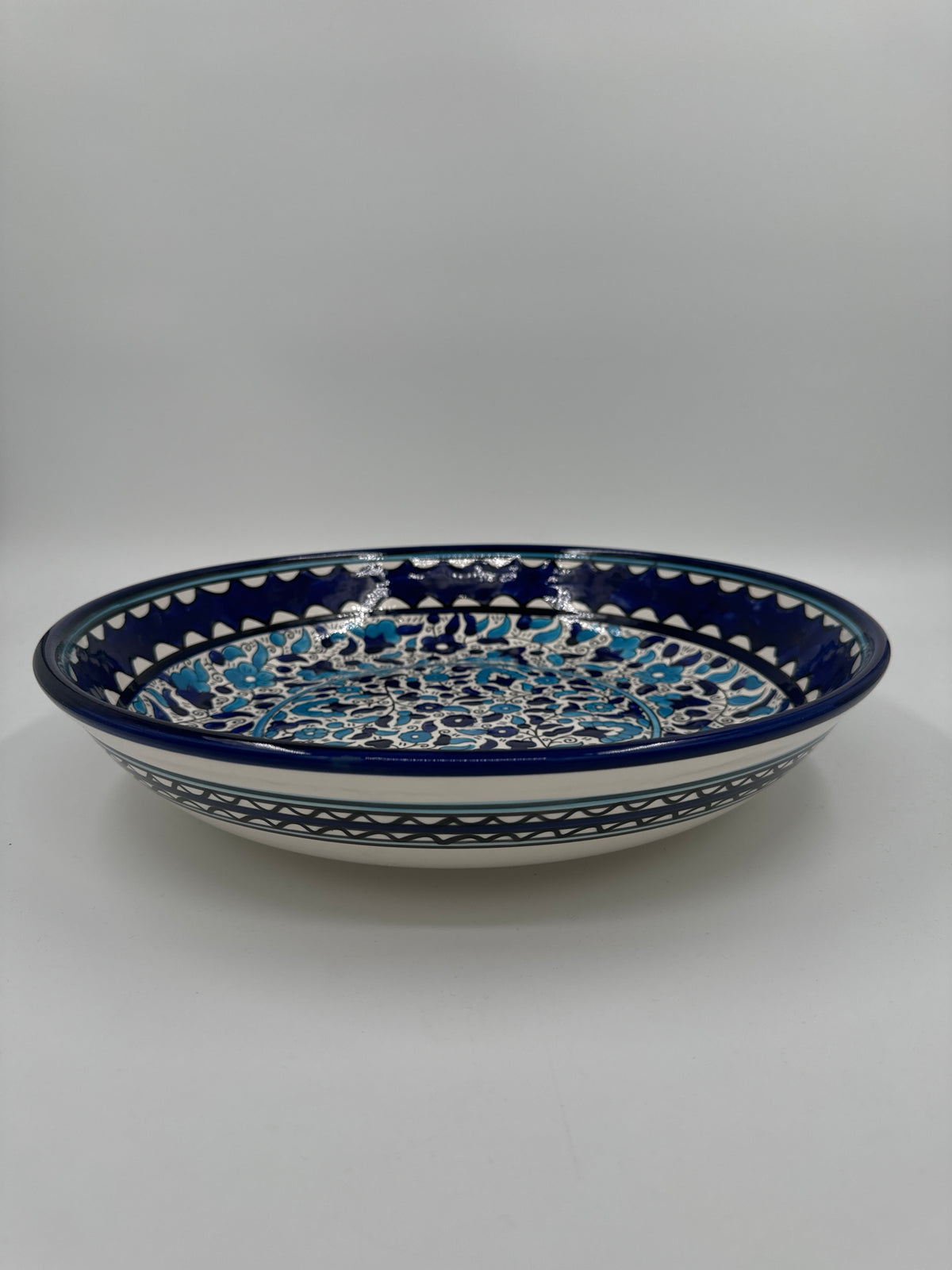 Al-Khalil dypt brett 37 cm blått