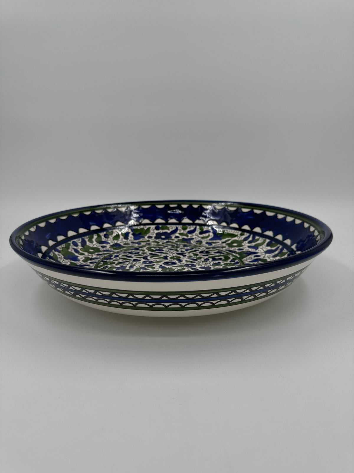 Al-Khalil dypt brett 37 cm grønt