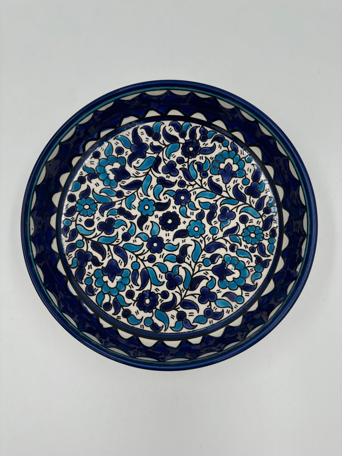 Al-Khalil brett 23 cm lyseblå