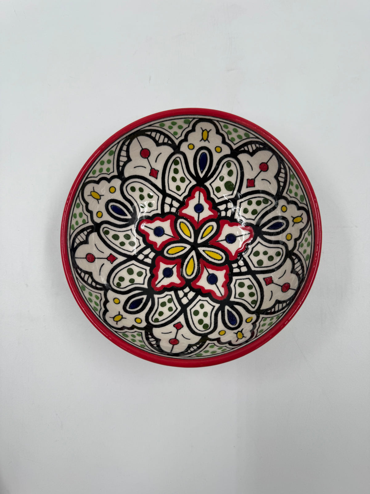 Jenin-skål rød 15 cm