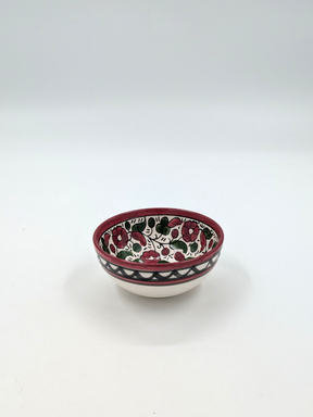 Cuenco 9 cm - burdeos/verde