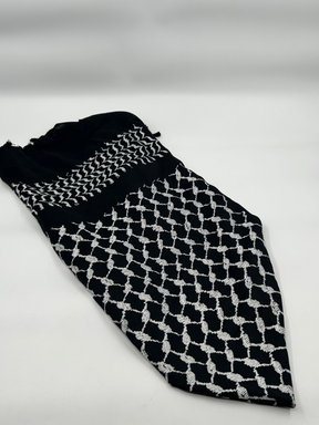 Authentisches Hirbawi-Kuffiyeh – schwarz