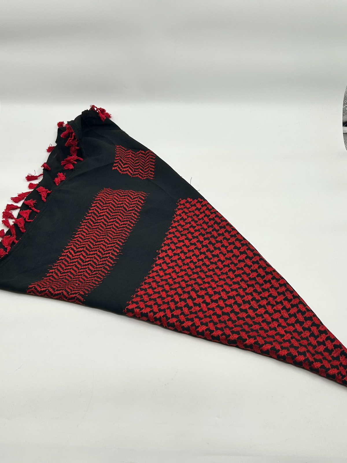 Autentica kuffiyeh Hirbawi - rosso scuro