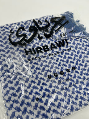 Autentisk Hirbawi kuffiyeh - lyseblå