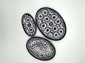 Ovale Servierplatte – Ramallah-Blau