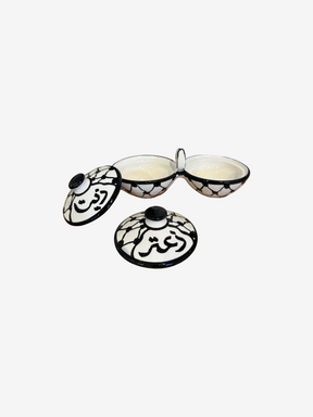 Za'atar & Zait Set mit Deckel - Kuffiye