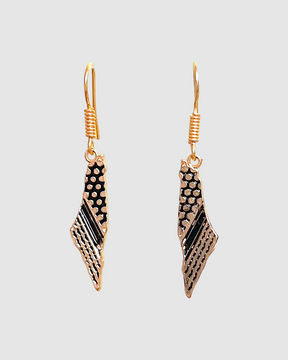 Conjunto de collar y pendientes con mapa de Palestina