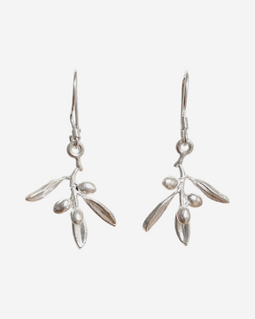Olive branch earrings