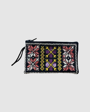 Hand-embroidered wallet with Tatreez 8