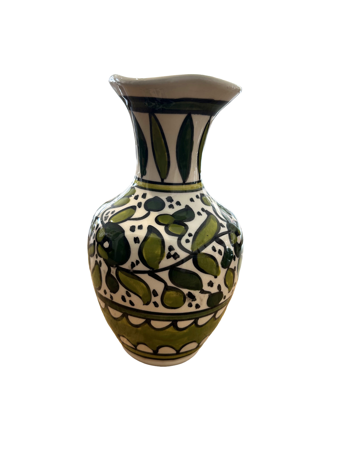 Vase Al Khalil, vert clair, 18 cm