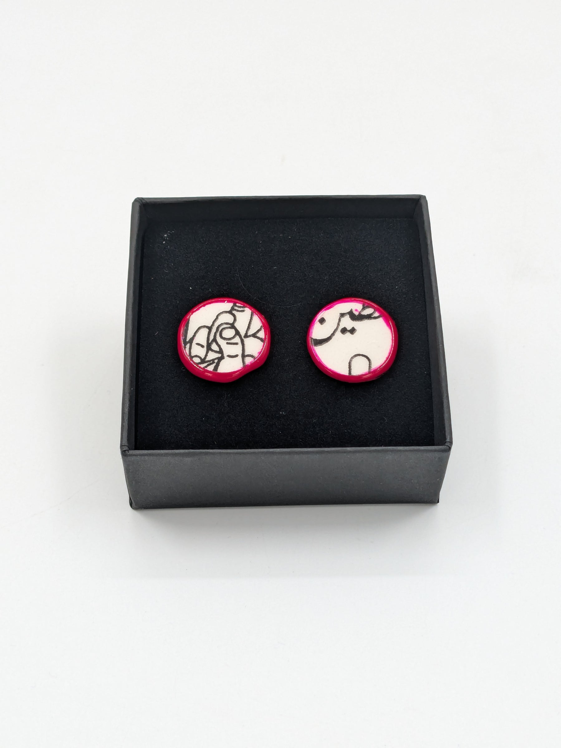 Handmade earrings, 19 mm