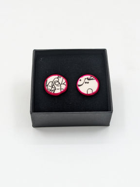 Handmade earrings, 19 mm