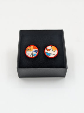 Handmade earrings, 19 mm