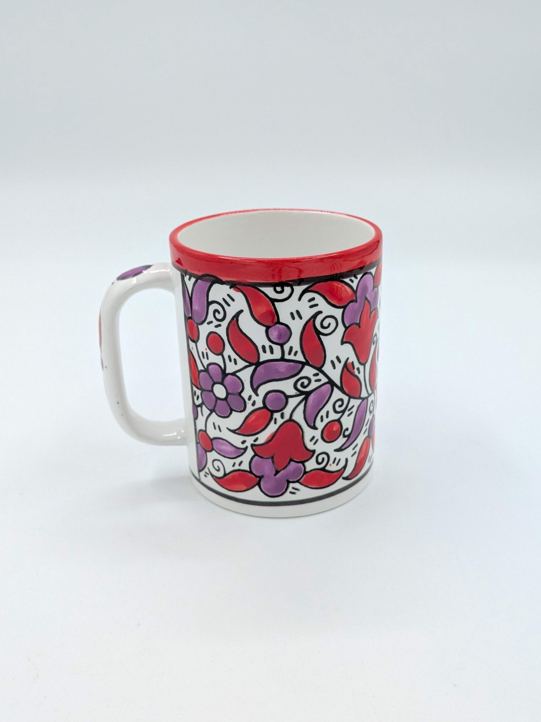 Tasse - rot/lavendel