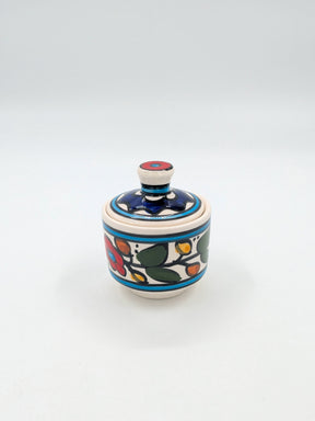 Pot avec couvercle-multicolore
