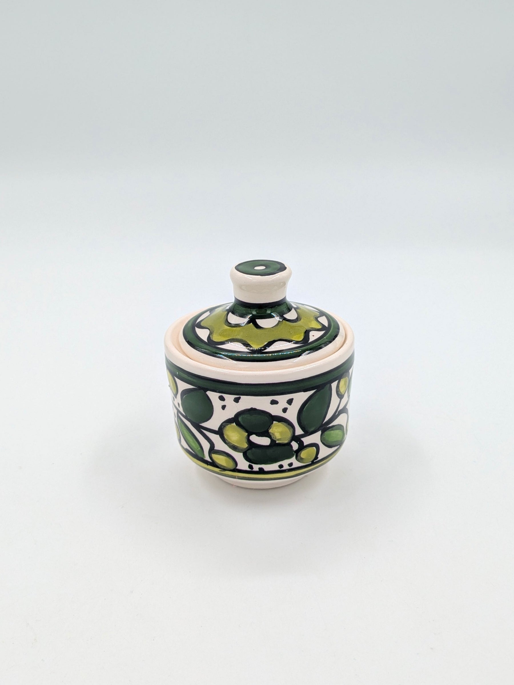 Jar with lid - green