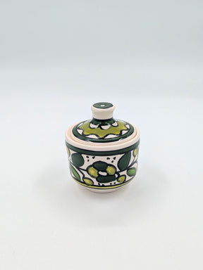 Jar with lid - green