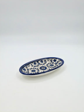 Ovale Servierplatte – Ramallah-Blau