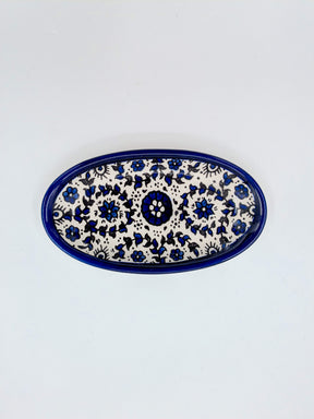 Ovale Servierplatte – Ramallah-Blau