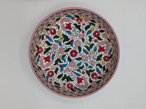 Servierschale 18 cm - Bordeaux/Grün