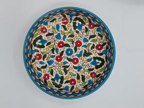 Servierschale 18 cm - Bordeaux/Grün