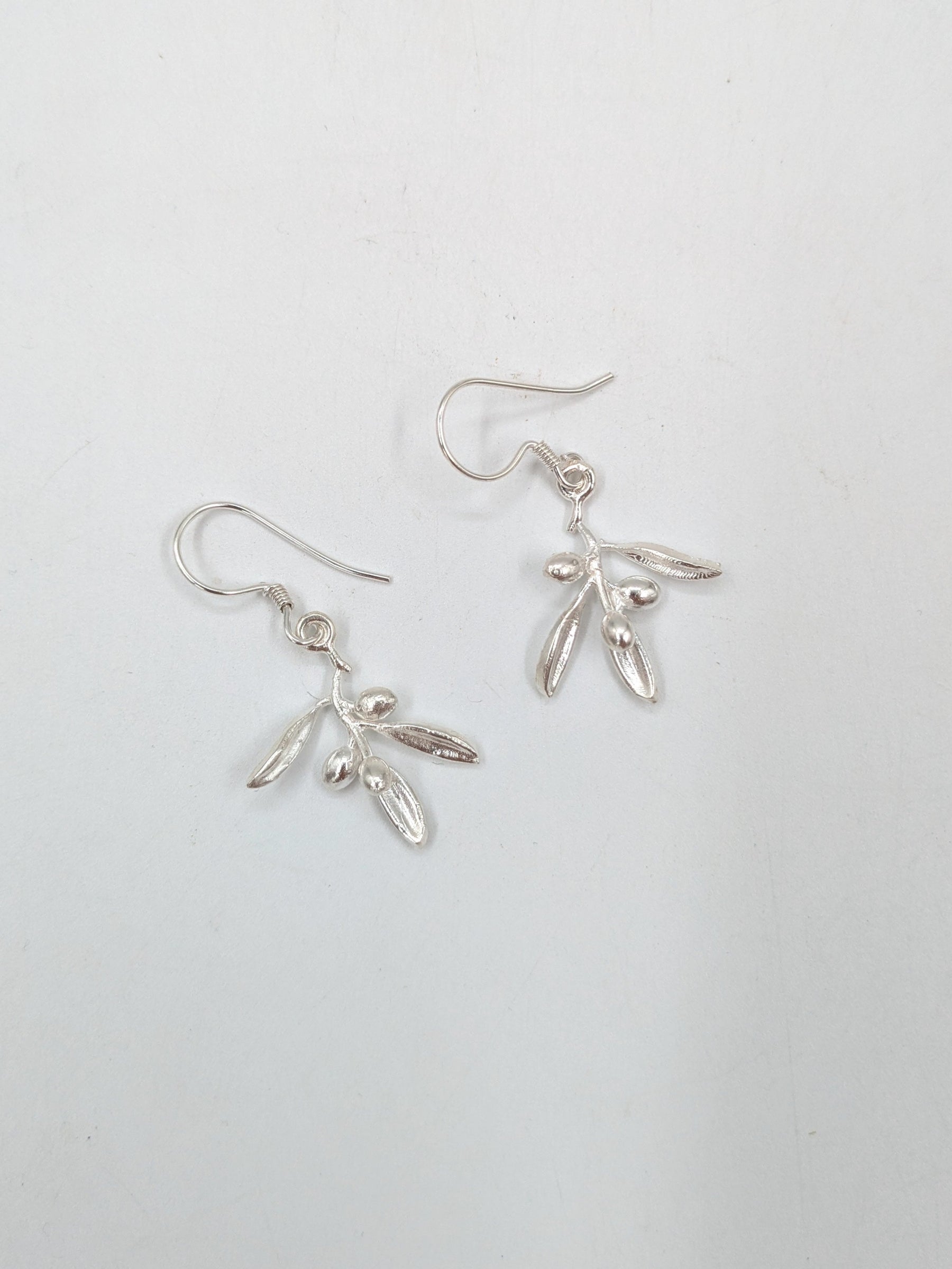 Olive branch earrings
