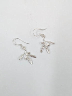 Olive branch earrings