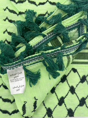 Hirbawi Kuffiyeh limegrønn