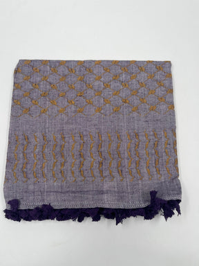 Hirbawi Kuffiyeh hvit og gull