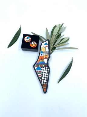 Håndlagde øredobber, 16 mm