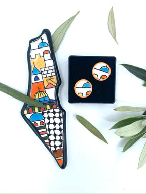 Håndlagde øredobber, 16 mm