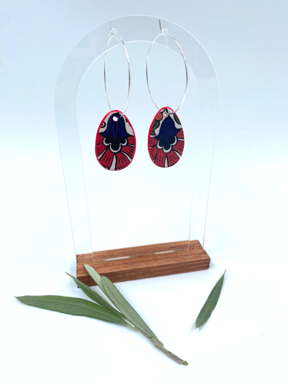 Håndlagde øredobber, 19 mm