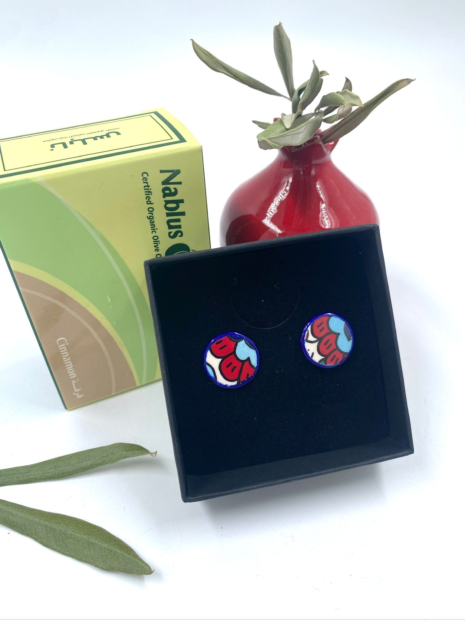 Håndlagde øredobber, 16 mm