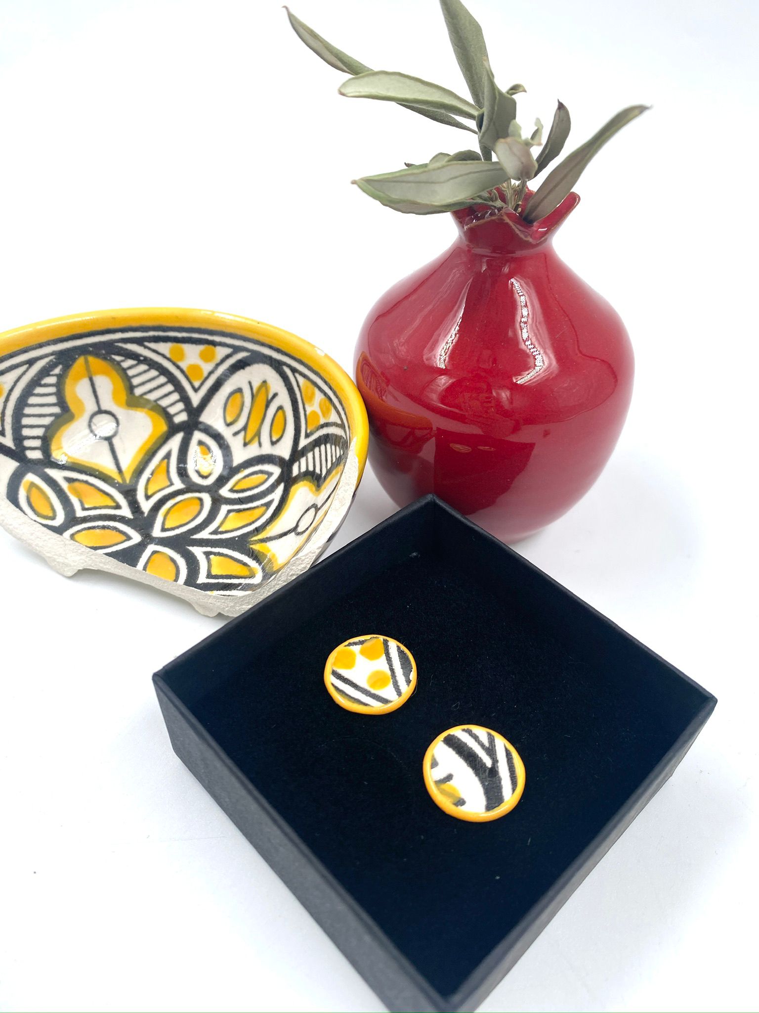 Håndlagde øredobber, 16 mm