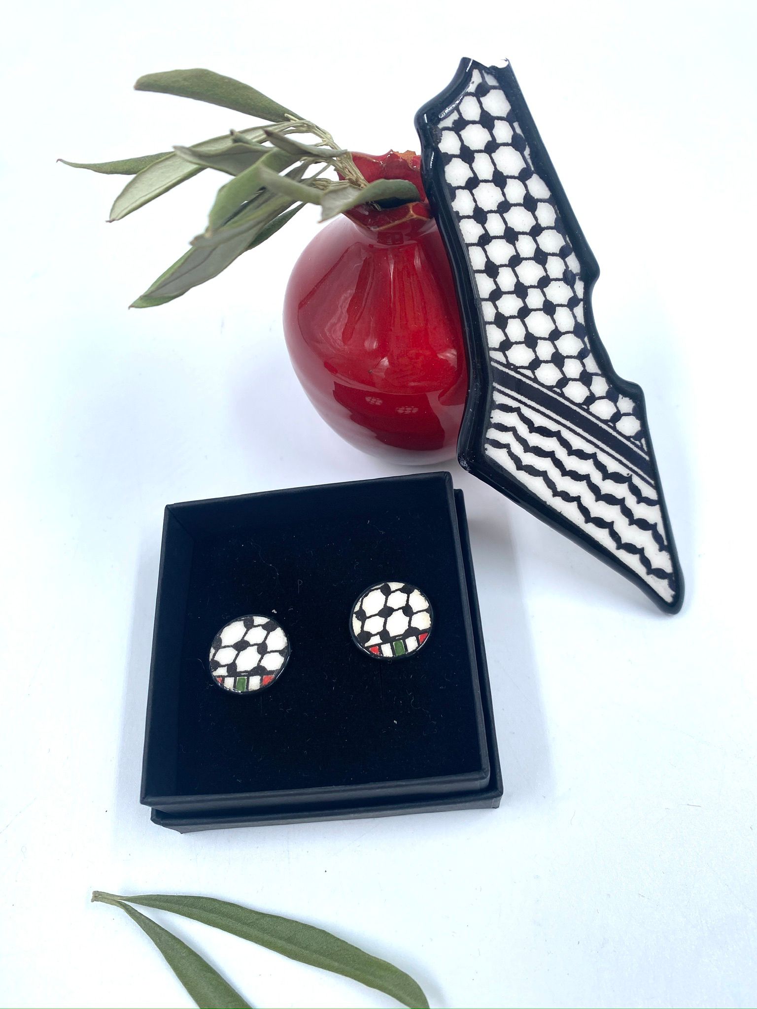 Håndlagde øredobber, 19 mm