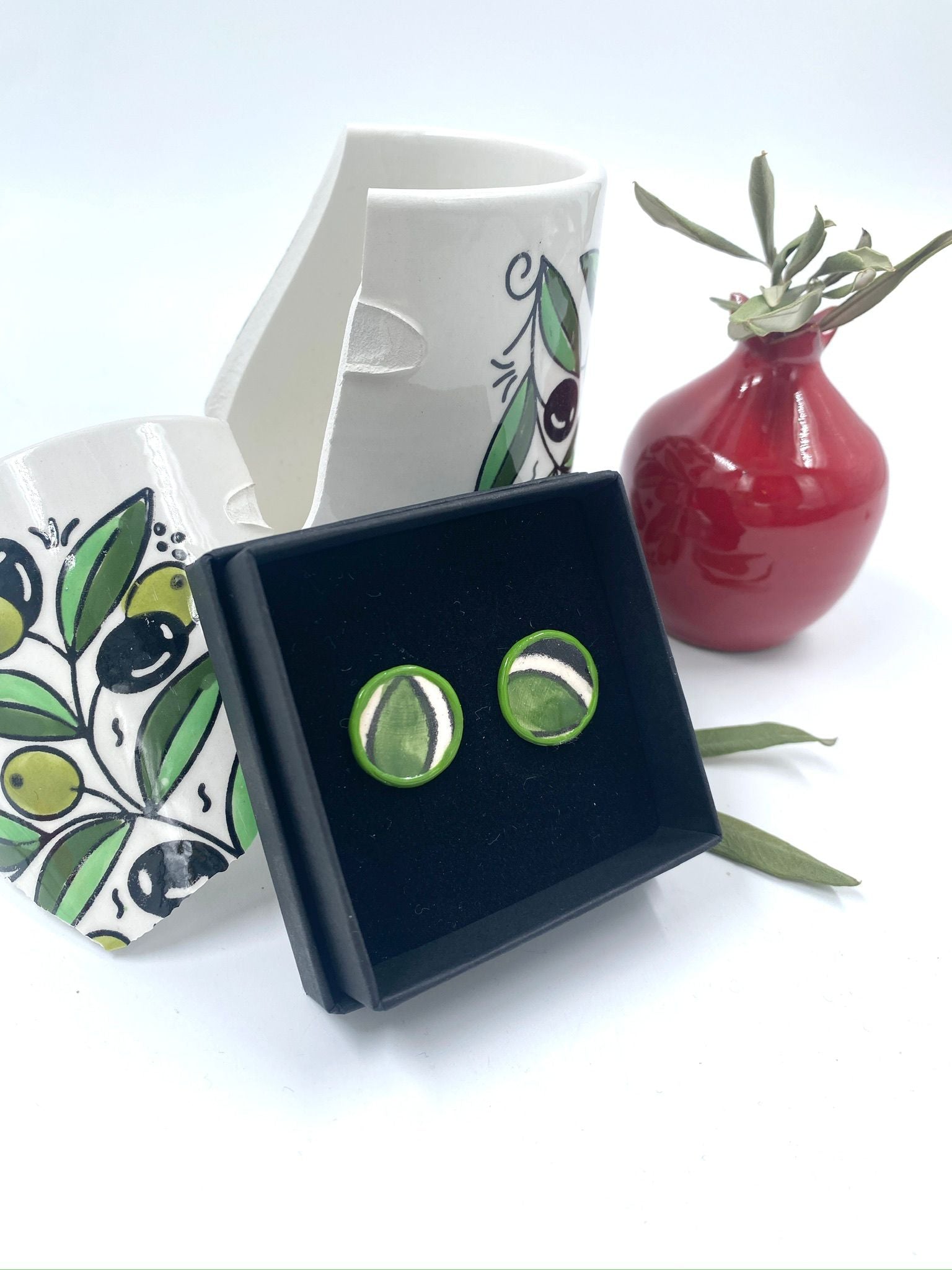 Håndlagde øredobber, 19 mm