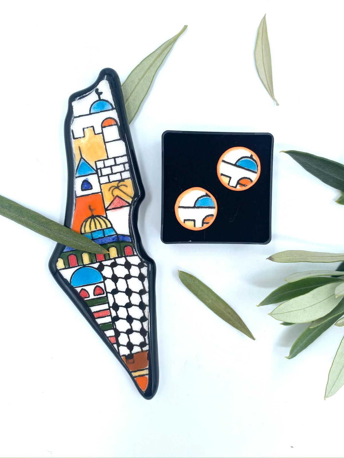 Håndlagde øredobber, 16 mm