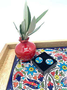 Håndlagde øredobber, 19 mm