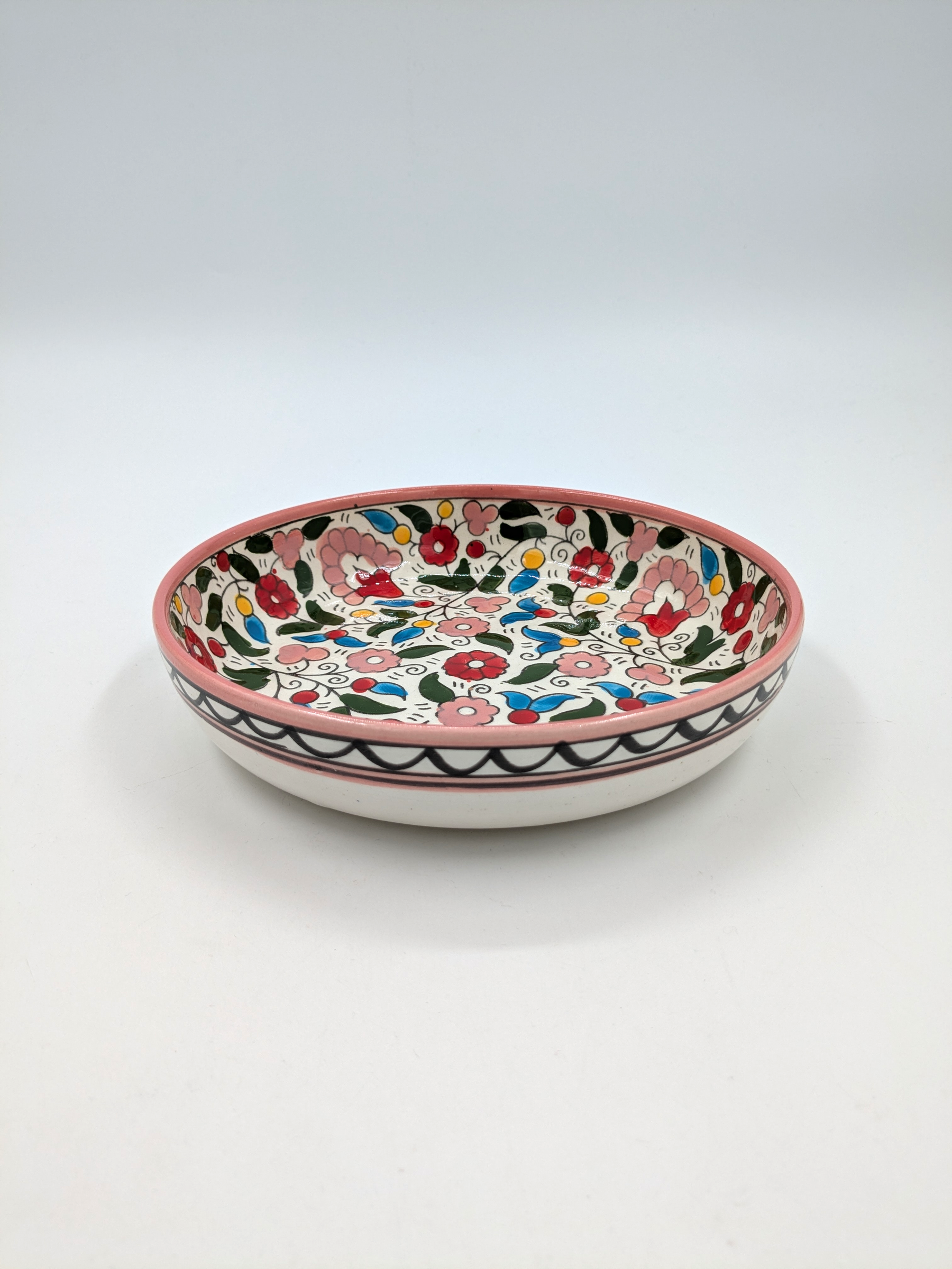 Tapasschale 11 cm - Bordeaux/Grün