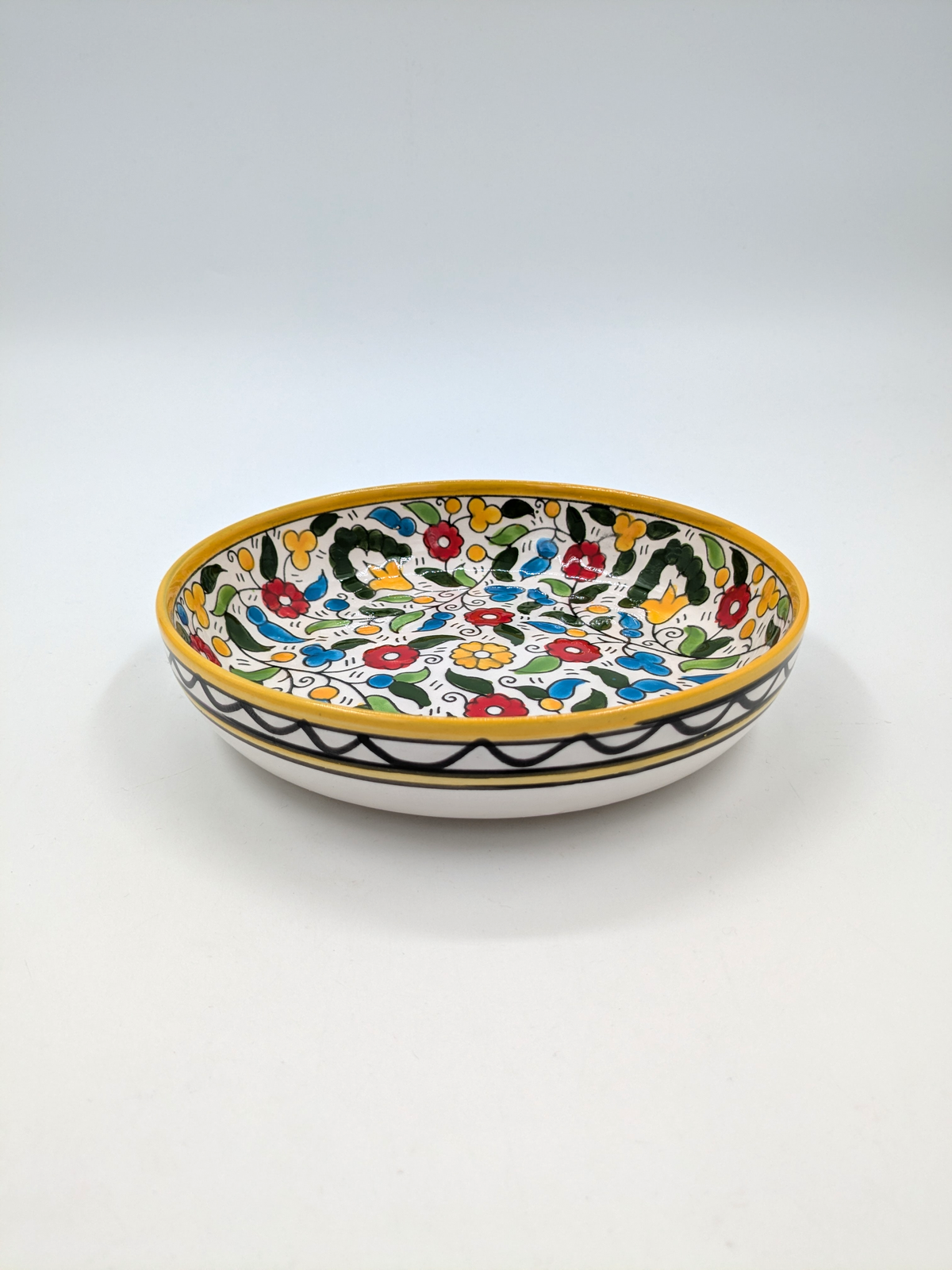 Tapaskom 11 cm - bordeaux/groen