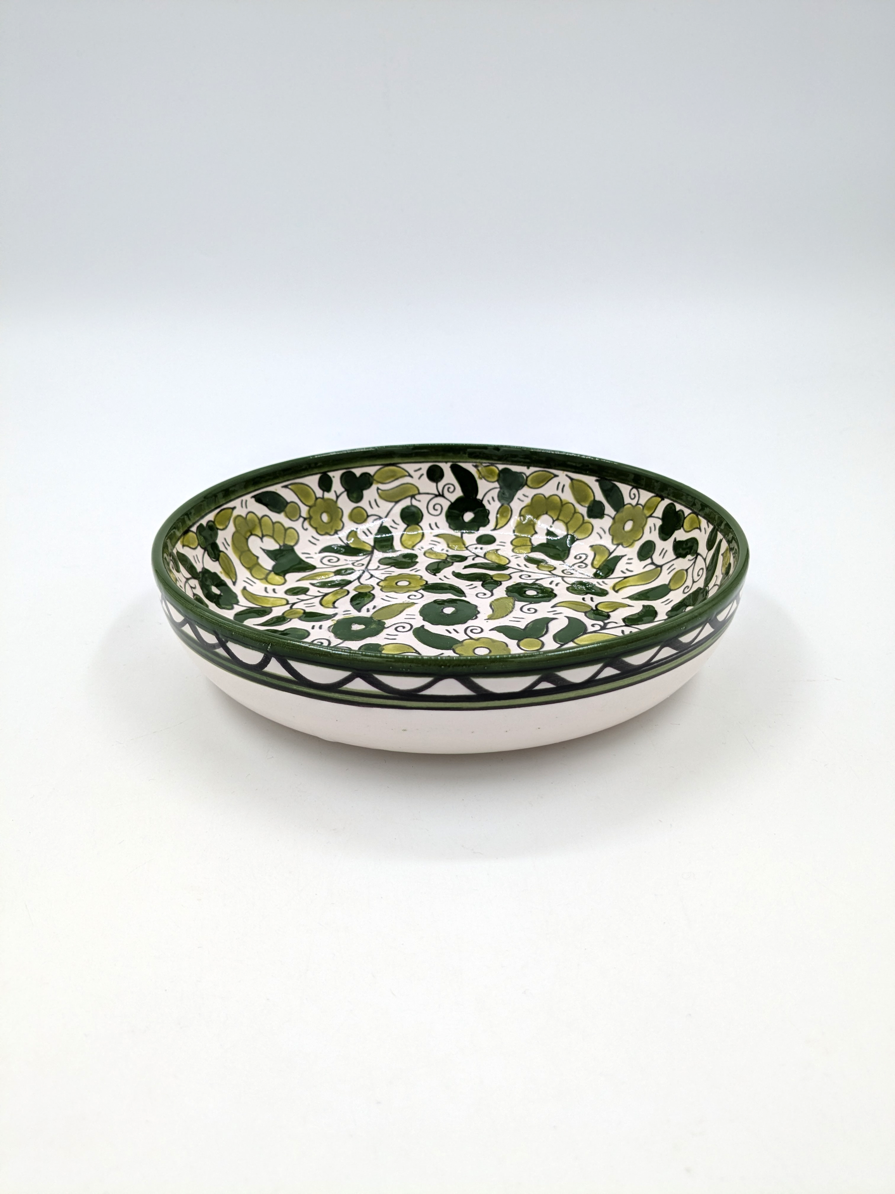 Tapaskom 11 cm - bordeaux/groen