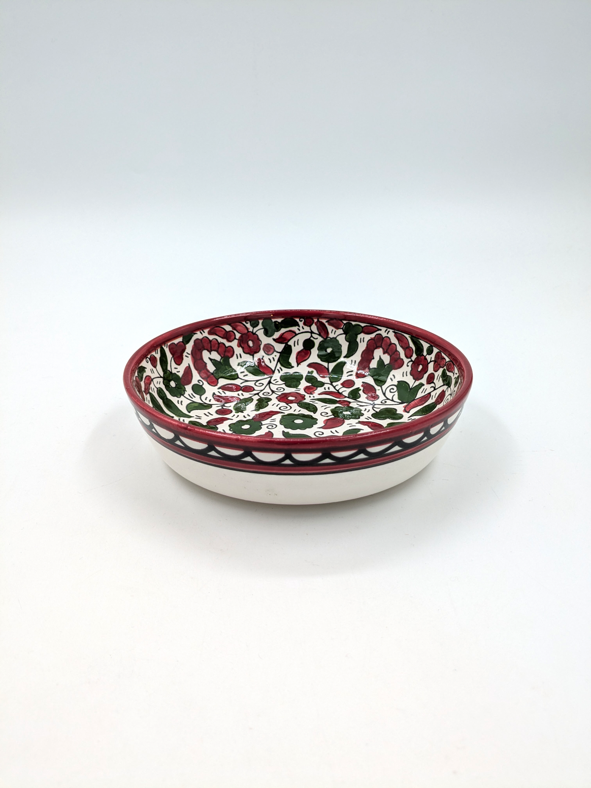 Tapas bowl 11 cm - bordeaux/green